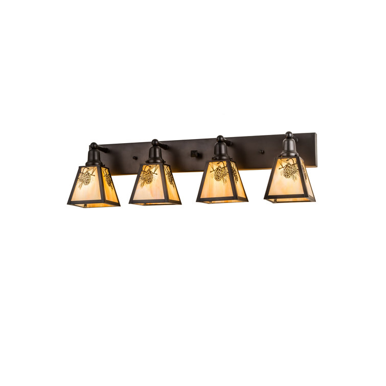 Meyda Lighting Rustic Lodge 4 Light Vanity Light Perigold
